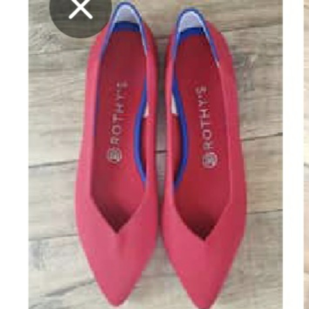 Rothy's Pointed Flats - Chili Red